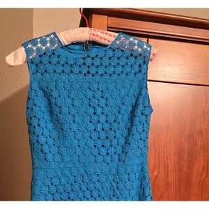 Elie Tahari blue sleeveless dress